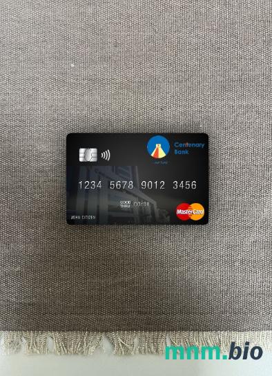 Uganda Centenary bank wygląd zdjęcia mastercard skan PSD + zdjęcie